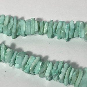 Light Green Chunk Slab 18" Necklace